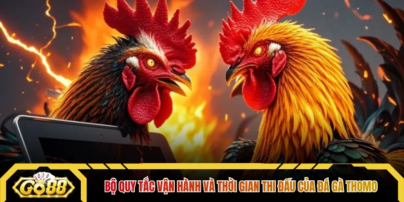Bộ quy tắc vận hành và thời gian thi đấu của đá gà thomo