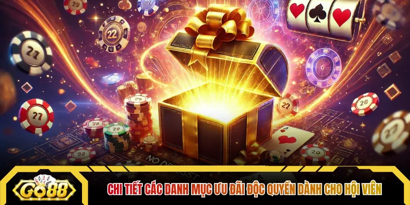 Chi tiết các danh mục ưu đãi độc quyền dành cho hội viên